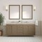 James Martin Vanities Chicago 72" Double Vanity, Walnut Whisper, w/ 3 CM Tajnar Eclos Top w/FreePower Wireless Charger 503-V72-WLW-FTJR - alternate 9