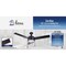 Home Impressions Sardiac 52'' Brushed Nickel Outdoor Ceiling Fan with Light Kit CF52SAR3BN-B - alternate 2