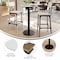 Flash Furniture 24" Round Tabletop, Seamless Surface Technology, White Faux Marble, 18" Round Black Bar Height Base ST-RD24-WHMAR-TR18B-GG - alternate 8
