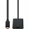 Add-On AddOn 20cm (8in) USB 3.1 Type (C) Male to HDMI Female Black Adapter Cable USBC2HDMI - alternate 1