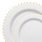 Smarty Had A Party White with Gold Pearl String Round Disposable Plastic Dinnerware Value Set, 240PK 8870-WHGVP-CASE - alternate 8