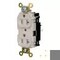 Hubbell Wiring Device-Kellems Straight Blade Receptacle, 5-20R, 20 A, 125V AC, 2 Pole, 3 Wire, Surface Mount, Grounded HBL5362STLA - alternate 2