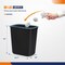 4Dock 7 gal Office Trash Can, Black, Plastic, 10-1/2 in TC005 - alternate 3