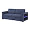 Global Furniture Usa Contemporary U0211 Navy Pull Out Sofa Bed With Led Acrylic Shelves And Speakers U0211-NAVY-PO SB - alternate 5