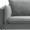 Homeroots 87" Gray Sofa With Black Legs 480910 - alternate 4