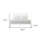 Homeroots Three Piece White Solid Wood Bedroom Set 523683 - alternate 10