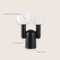 Jonathan Y Leif 19" 2-Light Modern Mid-Century Resin/Iron/Frosted Glass Nordic Cactus LED Table Lamp, Black JYL4063A - alternate 8