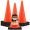 Xpose Safety Traffic Safety Cone, 28 in, PVC Plastic, 10 lb Base, DOT Approved, Orange, 6 pk OTC28-10L-6-X-S - alternate 1