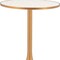 Homeroots 24" Beige and Gold Wood and Steel Pedestal Base Round Top Dining Table 572240 - alternate 7