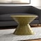 Homeroots 30" Gold Iron Round Pedestal Coffee Table 565061 - alternate 1