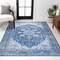 Jonathan Y Maris Ornate Medallion Machine-Washable Blue/Navy 3 ft. x 5 ft. Area Rug WSH109B-3 - alternate 8