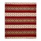 Homeroots 93" X 82" Red Woven Mod Acrylic Throw Blanket 366045 - alternate 1