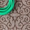 Jonathan Y Madrid Vintage Filigree Textured Weave Taupe/Espresso 9 ft Square Indoor/Outdoor Area Rug SMB107C-9SQ - alternate 7