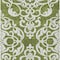 Homeroots 10' X 14' Green And Ivory Damask Washable Indoor Outdoor Area Rug 614430 - alternate 8