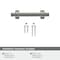 Amerock Davenport 3 in 76 mm Center-to-Center Gunmetal Cabinet Pull BP36600GM - alternate 5