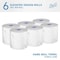 Kimberly-Clark Automatic Hard Roll Paper Towel Dispenser With Hard Roll Paper Towel Refill 6 PK 48857, 02001 - alternate 4