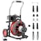 Vevor Drain Cleaner Machine Electric Drain Auger 100FT x 3/8 In Auto Feed D1000-6513 - alternate 1