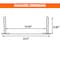 Buyers Products Anti-Sail Brackets, 24IN Wide Short, PR B2418ASBCPKGD - alternate 5