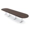 Skutchi Designs 14ft Racetrack Conference Table With Power | Harmony Series | 14 Person Meeting Room Table HAR-RAC-48X168-T-H3041-NA - alternate 1