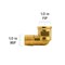 Proline Series Brass 1/2-in MIP x 1/2-in FIP Street Elbow BF-832NLB - alternate 4