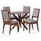 Baxton Studio Mana Modern Grey and Walnut Brown Wood 5-Piece Dining Set 254-12145-10891-ZORO - alternate 10
