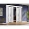 Sartodoors Sliding Closet Double Bi-fold Doors, Felicia 3312 White Silk with Frosted Glass, Sturdy Tracks Mol FELICIA3312DBF-WS-96 x 84 (4* 24x84) - alternate 5