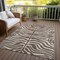 Homeroots 3' X 5' Brown And Beige Animal Print Washable Indoor Outdoor Area Rug 600594 - alternate 8