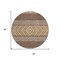 Homeroots 8' Brown Wheat And Copper Round Southwestern Washable Indoor Outdoor Area Rug 613893 - alternate 8