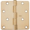 National Hardware 4'' x 1/4'' Radius Satin Brass Door Hinge N830-228 - alternate 2