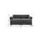 Homeroots 55" Gray Fabric Modular Sleeper Sofa With Ottoman 568278 - alternate 9