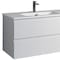 Homeroots 36" White Wood Freestanding Bathroom Vanity With White Sink And Two Drawers 627484 - alternate 3