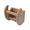 Homeroots Traditional Solid Teak Magazine and Toilet Paper Holder 475860 - alternate 6
