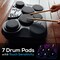 Pyle Electronic Tabletop Digital Drum Set, Compact Portable Drum Pad Kit w/ 8 Touch Sensitive Pads and PTED01 - alternate 5
