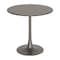Homeroots 32" Taupe Steel Pedestal Base Round Top Dining Table 572232 - alternate 6
