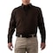 First Tactical Long Sleeve Shirt, 35% Cotton, 65% Polyester, Button, 0 Pocket(s), Kodiak Brown, M 111015 - alternate 1