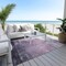Homeroots 5' X 8' Lavender And Lilac Striped Washable Indoor Outdoor Area Rug 610896 - alternate 8