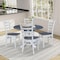 Whitewood Industries Extension Dining Tables, 45 in L, 38 in H, Parawood, 5 Piece Set K05-42DPT-C617-4 - alternate 4