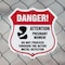 Signmission Pregnant Women Shield Sign Danger! Atten, 6 Inch X 6 Inch, Plastic Sign SHI-P-6-433 - alternate 5