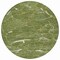 Homeroots 8' Olive Green Gold And Ivory Round Abstract Washable Indoor Outdoor Area Rug 601076 - alternate 8