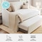 Martha Stewart Simone Twin Upholstered Platform Daybed with Pull Out Trundle, Cushioned Headboard, Footboard XH-8549-DBT-WH-MS - alternate 10