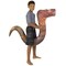 Poolcandy Ride-On Pool Noodle, T-Rex, PVC, Brown PC1740TR - alternate 1
