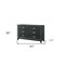 Homeroots 63" Black Solid and Manufactured Wood Six Drawer Double Dresser 490484 - alternate 4