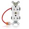 Leviton PlugsandReceptacles, 20A, 125VAC, Wht, Nylon M5362-SCW - alternate 1