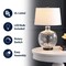 Jonathan Y Rae 26.5" Glass/Metal LED Table Lamp, Clear/Black JYL1067A - alternate 10