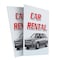 Signmission Car Rental, A-Frame & 2 Sign Inserts, Heavy-Duty Plastic Frame SBHD-C-2436-Car Rental - alternate 5