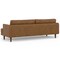 Homeroots 90" Brown Leather Sofa 640992 - alternate 8