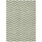 Homeroots 3' X 5' Green And Ivory Chevron Washable Indoor Outdoor Area Rug 595307 - alternate 9