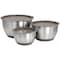 Martha Stewart 3 Piece Stainless Steel Mixing Bowl Set with Lids in Taupe 129078.06 - alternate 1