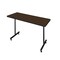 Regency Kobe T-Base Training Seminar Table, 66 in W, 30 in L, Neo Walnut MKTRCT6630NW - alternate 1