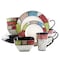 Elama Country Cottage 16 Piece Stoneware Dinnerware Set ELM-COUNTRY-COTTAGE - alternate 1